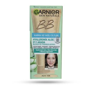 بی بی کرم 5 کاره گارنیر رنگ لایت مناسب پوست مختلط و چرب SPF25 حجم 50 میل