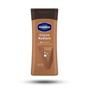 لوسیون بدن وازلین مدل Cocoa Radiant حاوی کره کاکائو حجم 200 میل