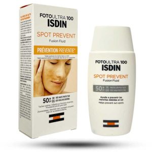 ضد آفتاب ضد لک ایزدین SPF+50 مدل Spot Prevent حجم 50 میل