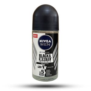 رول ضد تعریق مردانه نیوآ مدل Black & White Invisible Original حجم 50 میل
