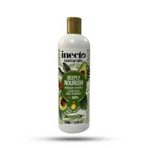 شامپو تقویت کننده اینکتو inecto حاوی روغن آووکادو مخصوص موهای آسیب دیده 500 میل