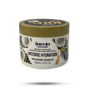 ماسک مو اینکتو inecto حاوی روغن نارگیل مناسب موهای آسیب دیده و خشک 300 میل