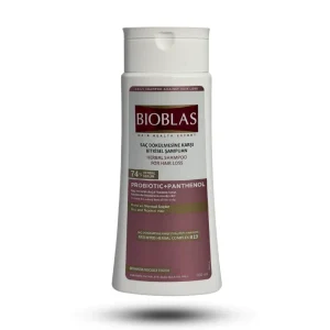 شامپو گیاهی ضد ریزش بیوبلاس مدل Probiotic + Panthenol مناسب موهای خشک و معمولی 360 میل