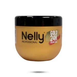 ماسک مو تثبیت کننده موهای رنگ شده نلی Gold 24K Color Silk حجم 500 میل