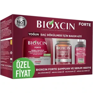 کیت ۳ عددی شامپو گیاهی ضد ریزش بیوکسین فورت Bioxcin Forte حجم 300 میل