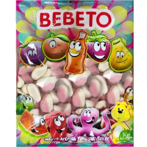 پاستیل ببتو طرح کاپ کیک شکری Bebeto بسته 1 کیلویی