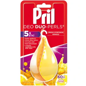 بوگیر ماشین ظرفشویی پریل با رایحه لیمو Pril Deo Duo-Perls وزن 100 گرم