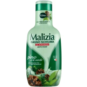 فوم شست و شو بدن مالیزیا حاوی عصاره چای سبز و میوه کاج Malizia Pino Bath Foam حجم 1 لیتر