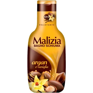 فوم شست و شو بدن مالیزیا حاوی رایحه آرگان و وانیل Malizia Argan Bath Foam حجم 1 لیتر