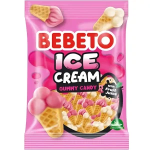 پاستیل ببتو مدل بستنی Bebeto Ice Cream وزن 80 گرم 3 عددی