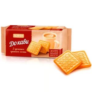 بیسکویت دوکابو شیری قهوه روشن Roshen وزن 185 گرم