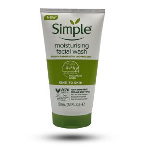 ژل شستشوی آبرسان صورت سیمپل مدل Moisturizing مناسب انواع پوست 150 میل