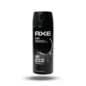 اسپری بدن دئودورانت مردانه آکس مدل Black حجم 150 میل