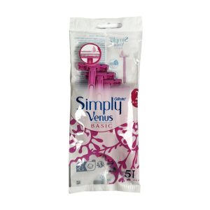 خودتراش ژیلت زنانه مدل Simply Venus بسته 5 عددی